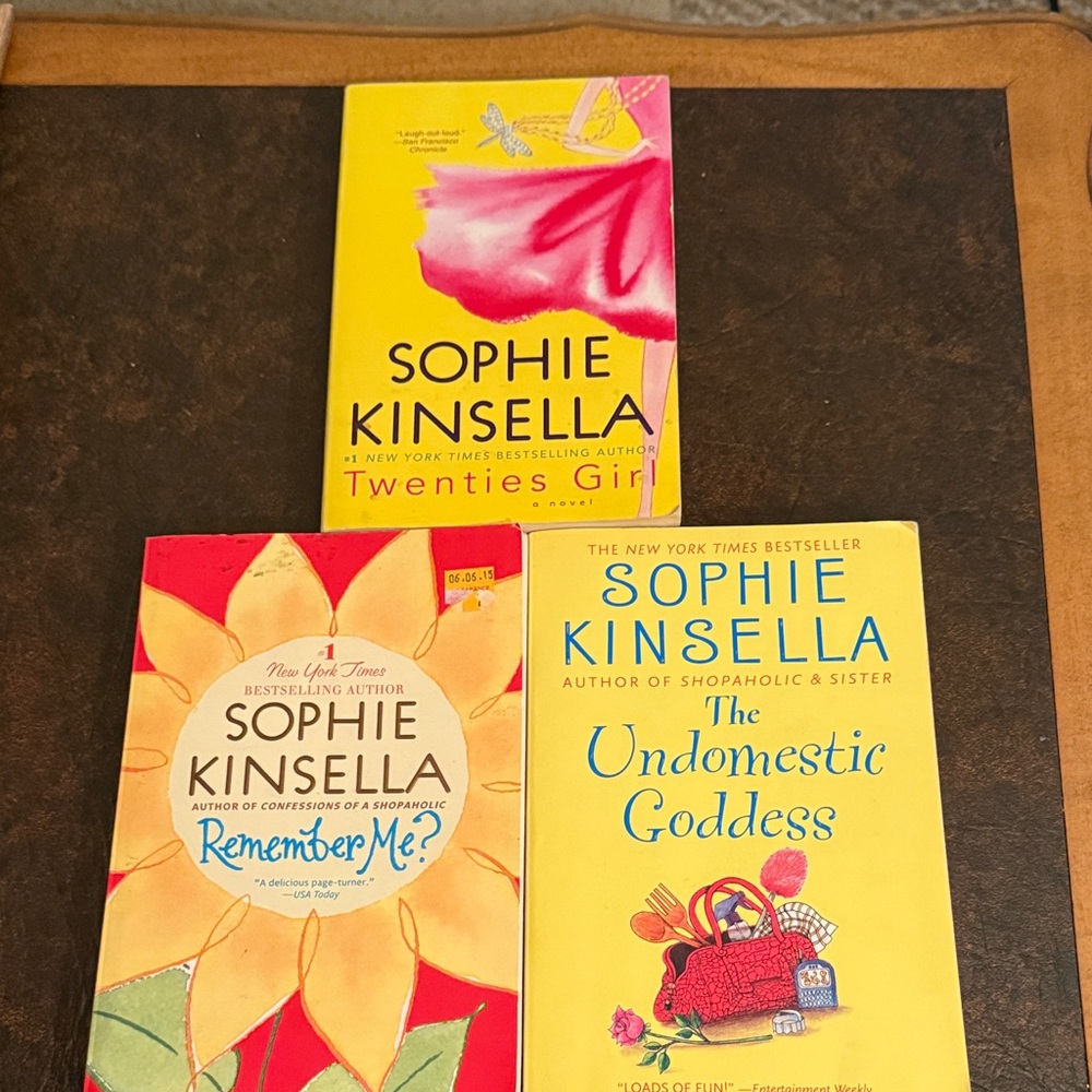 Sophie Kinsella Book Set - Twenties Girl, Remember Me?, The Undomestic Goddess